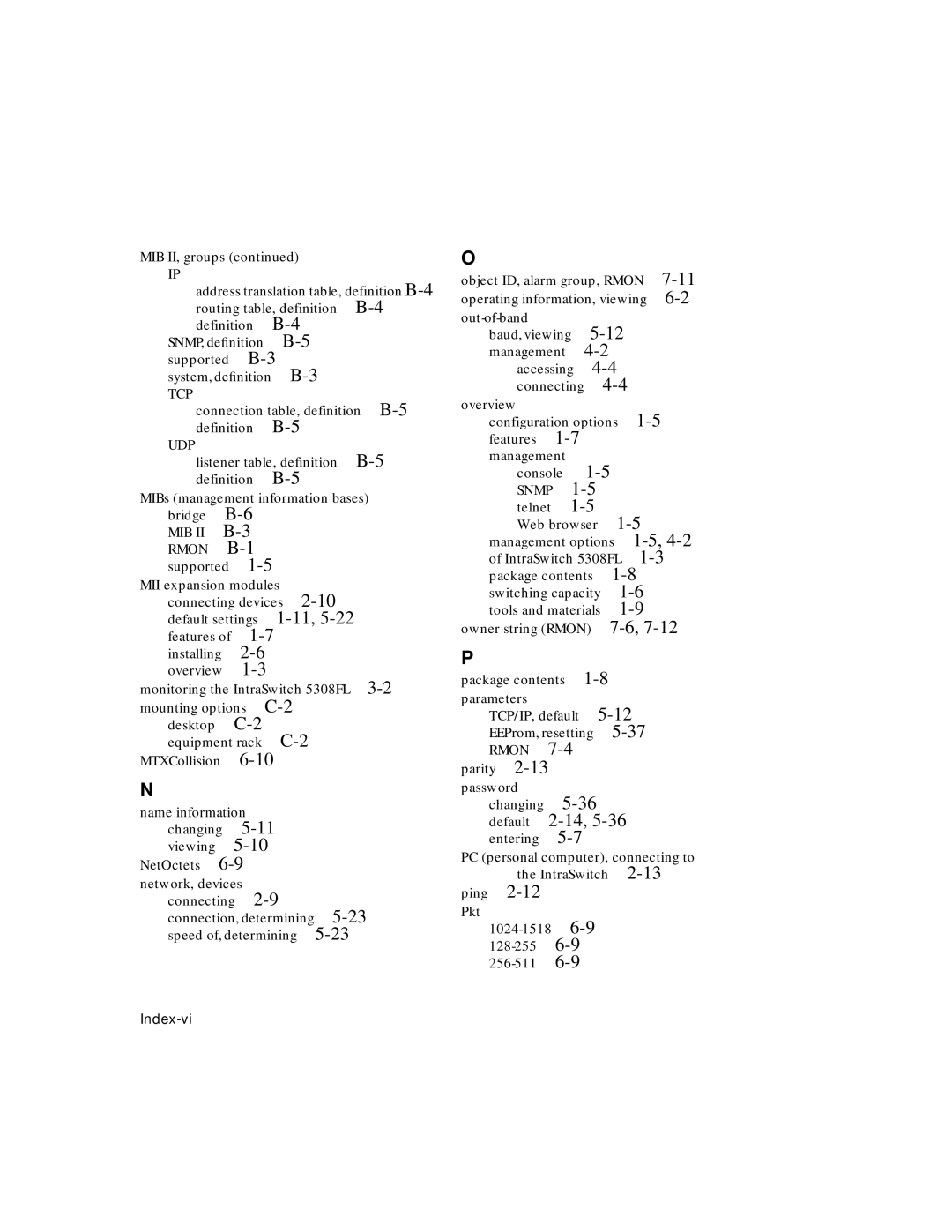 Asante Technologies 5308F user manual Tcp 