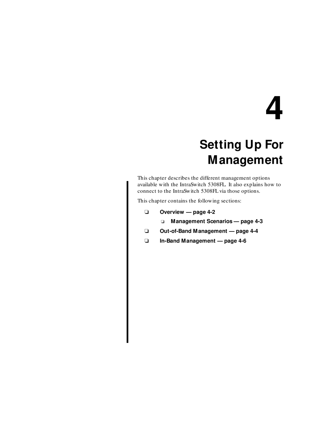 Asante Technologies 5308F user manual Setting Up For Management 