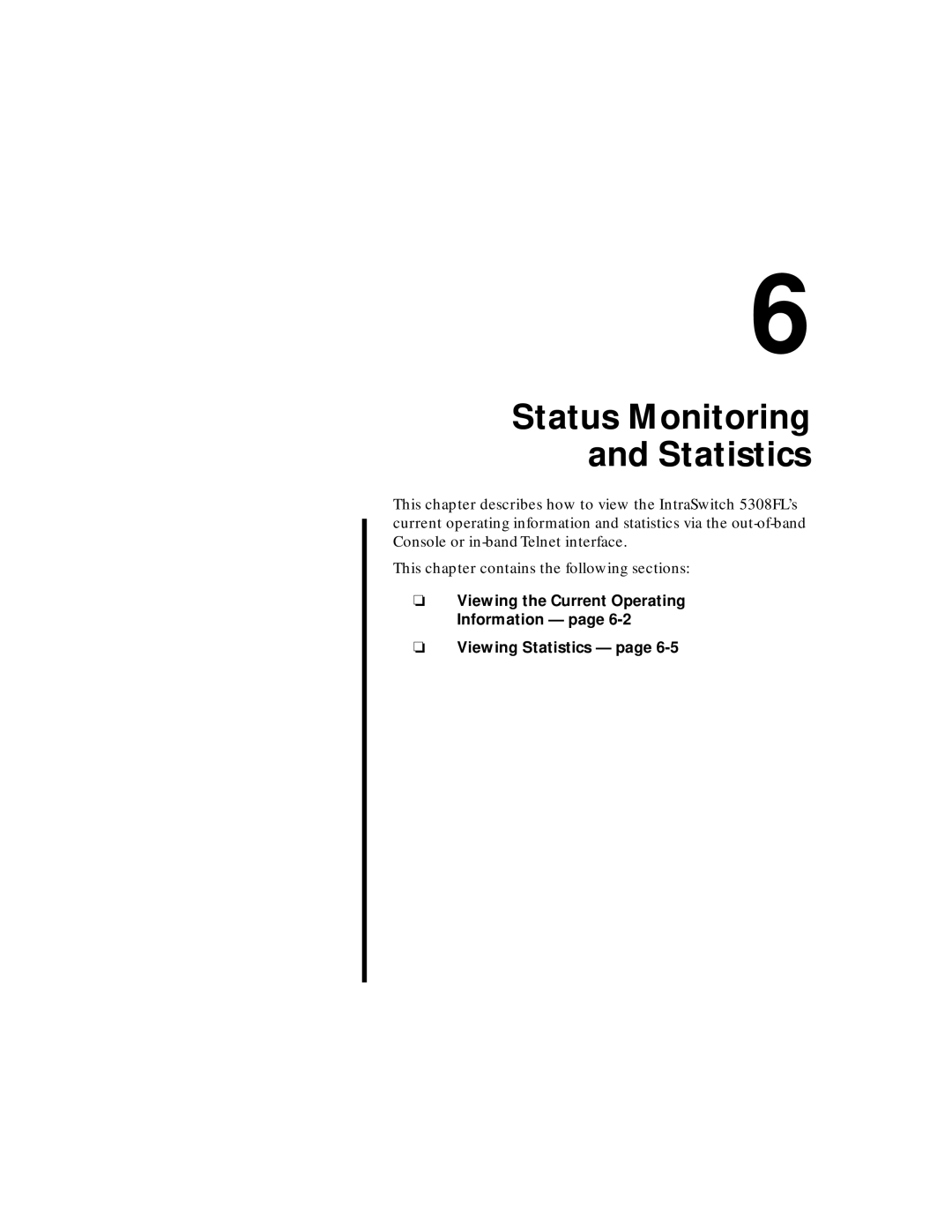 Asante Technologies 5308F user manual Status Monitoring and Statistics 