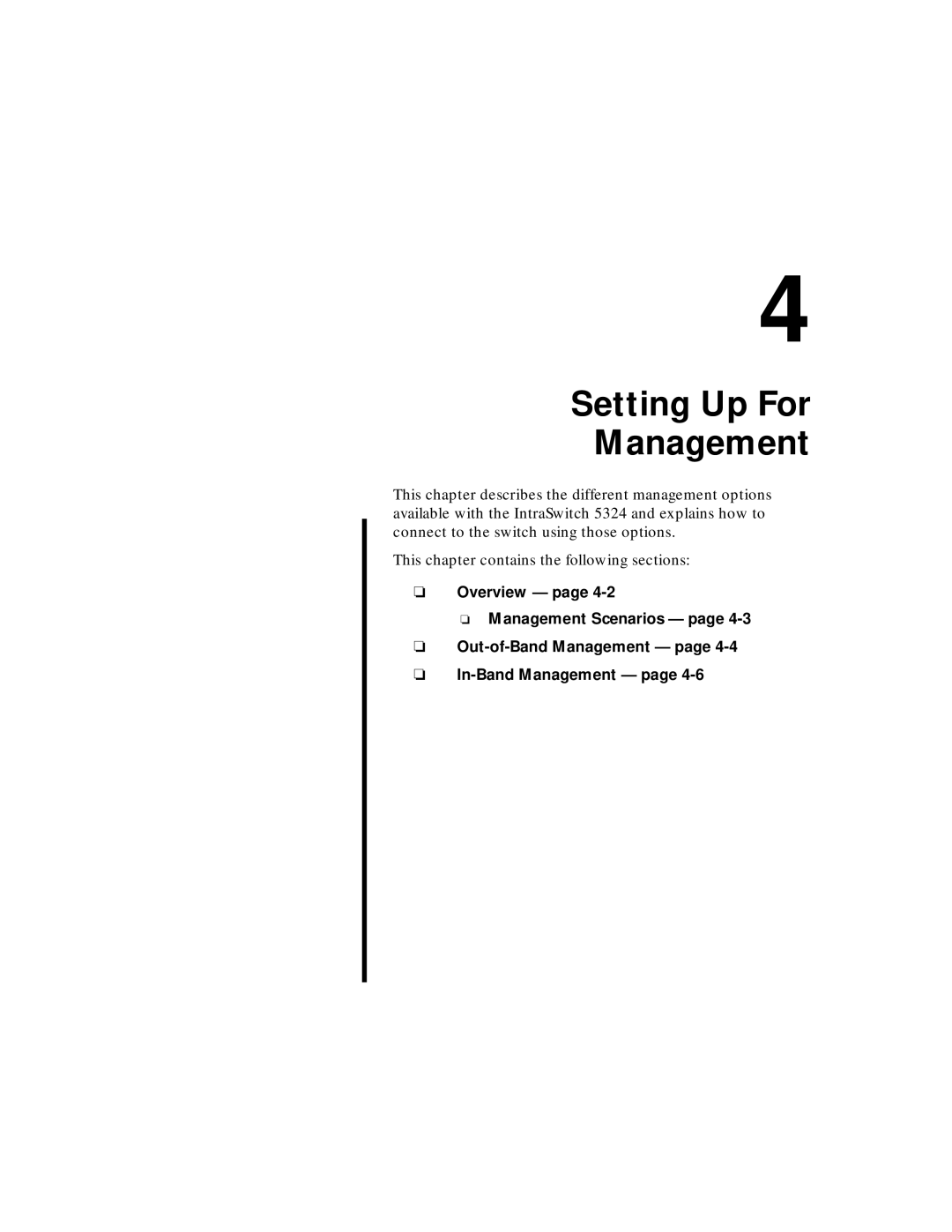 Asante Technologies 5324 user manual Setting Up For Management 