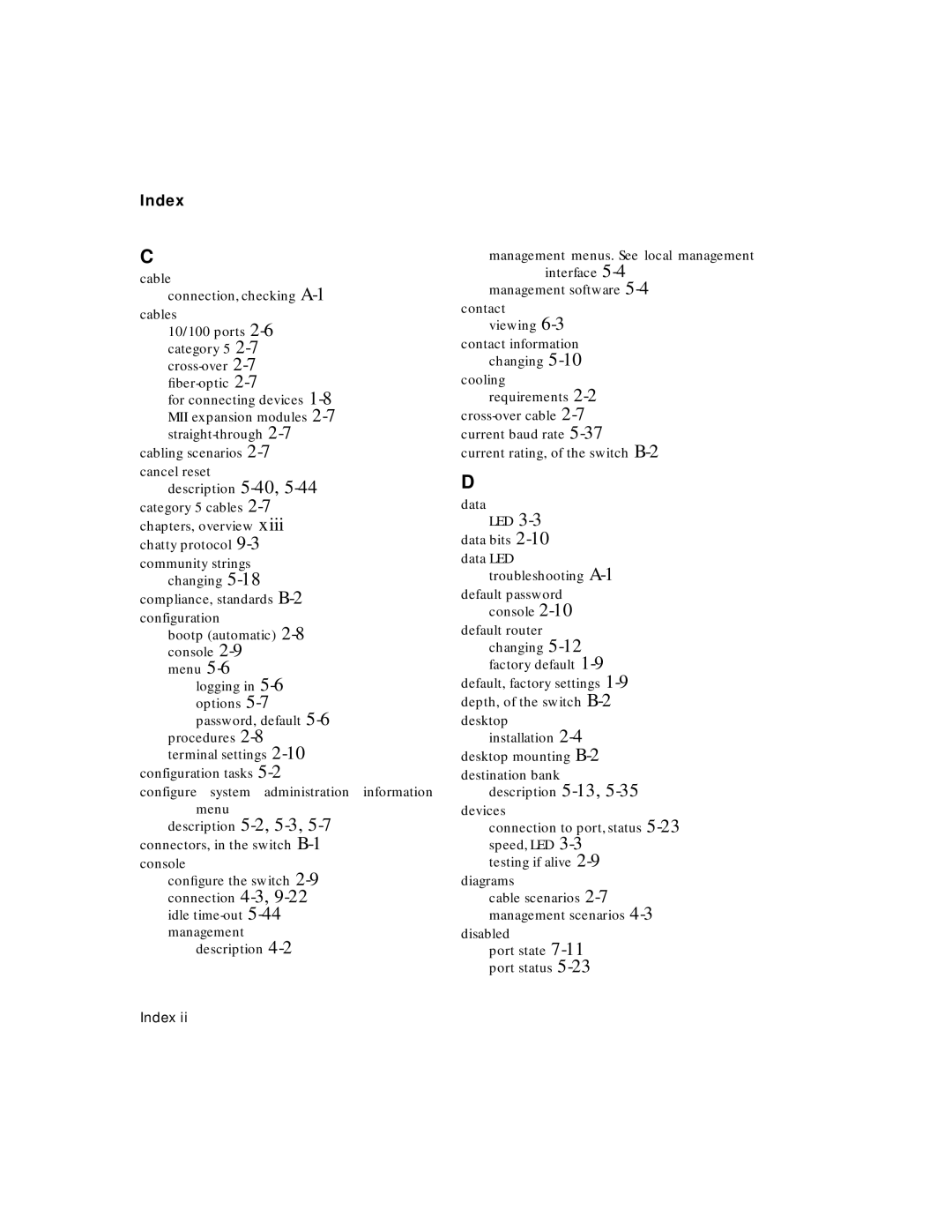 Asante Technologies 6200 manual Index 