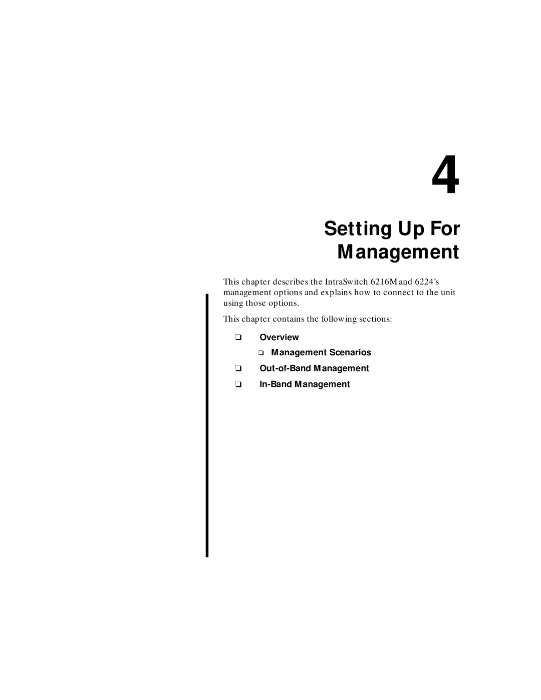 Asante Technologies 6200 manual Setting Up For Management 