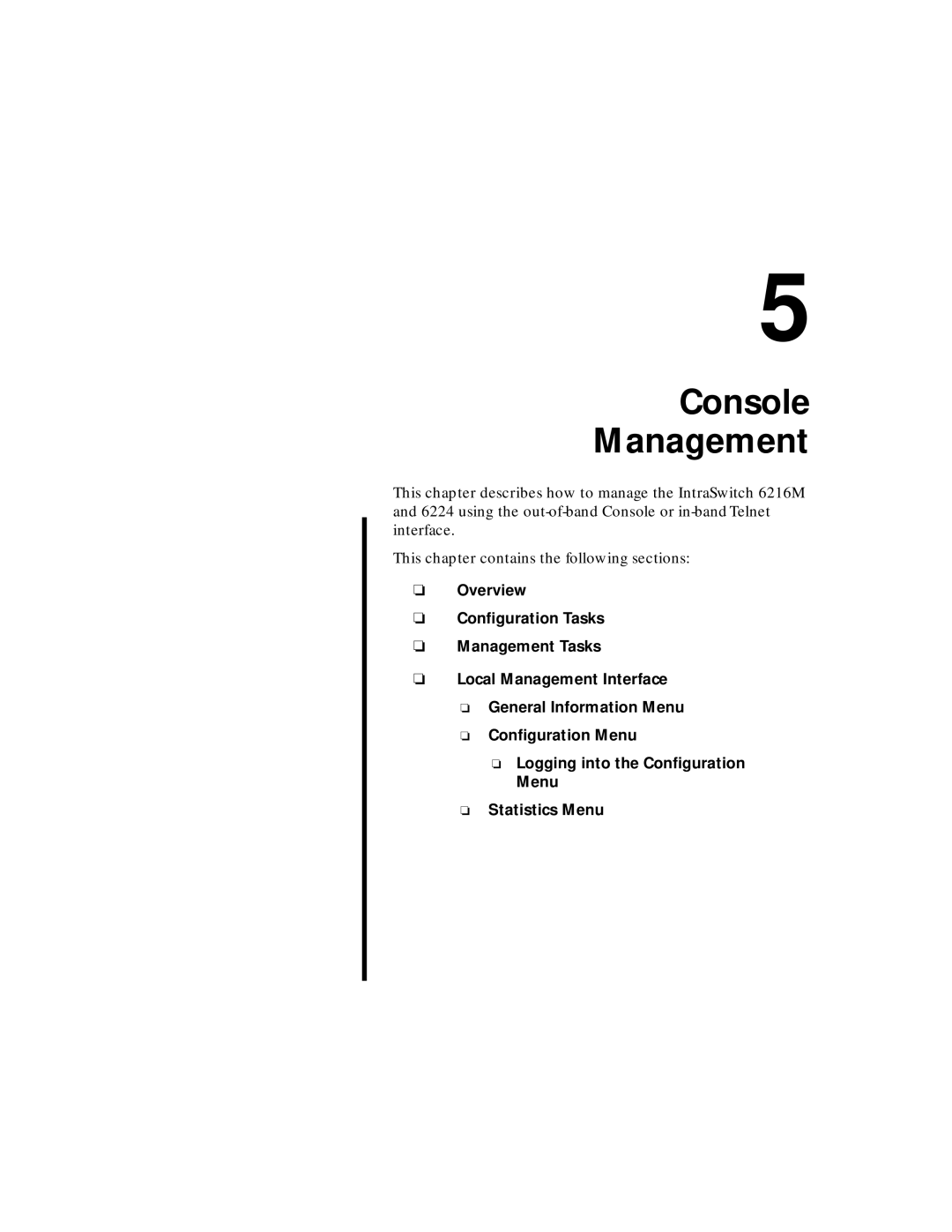 Asante Technologies 6200 manual Console Management 