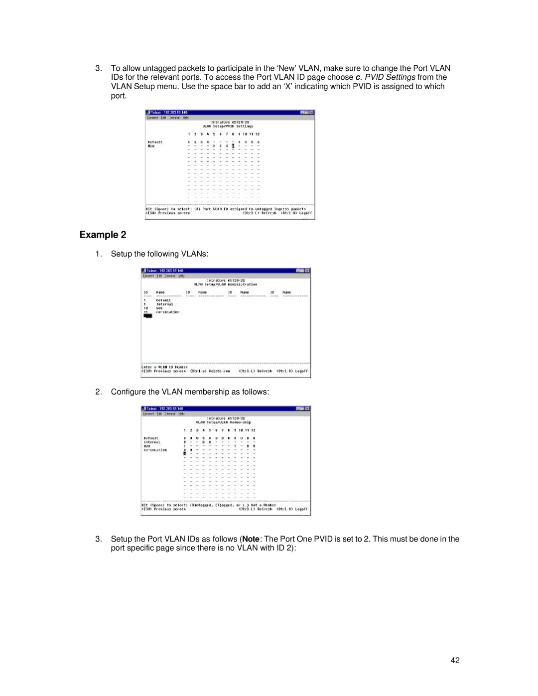 Asante Technologies 65120 user manual Example 