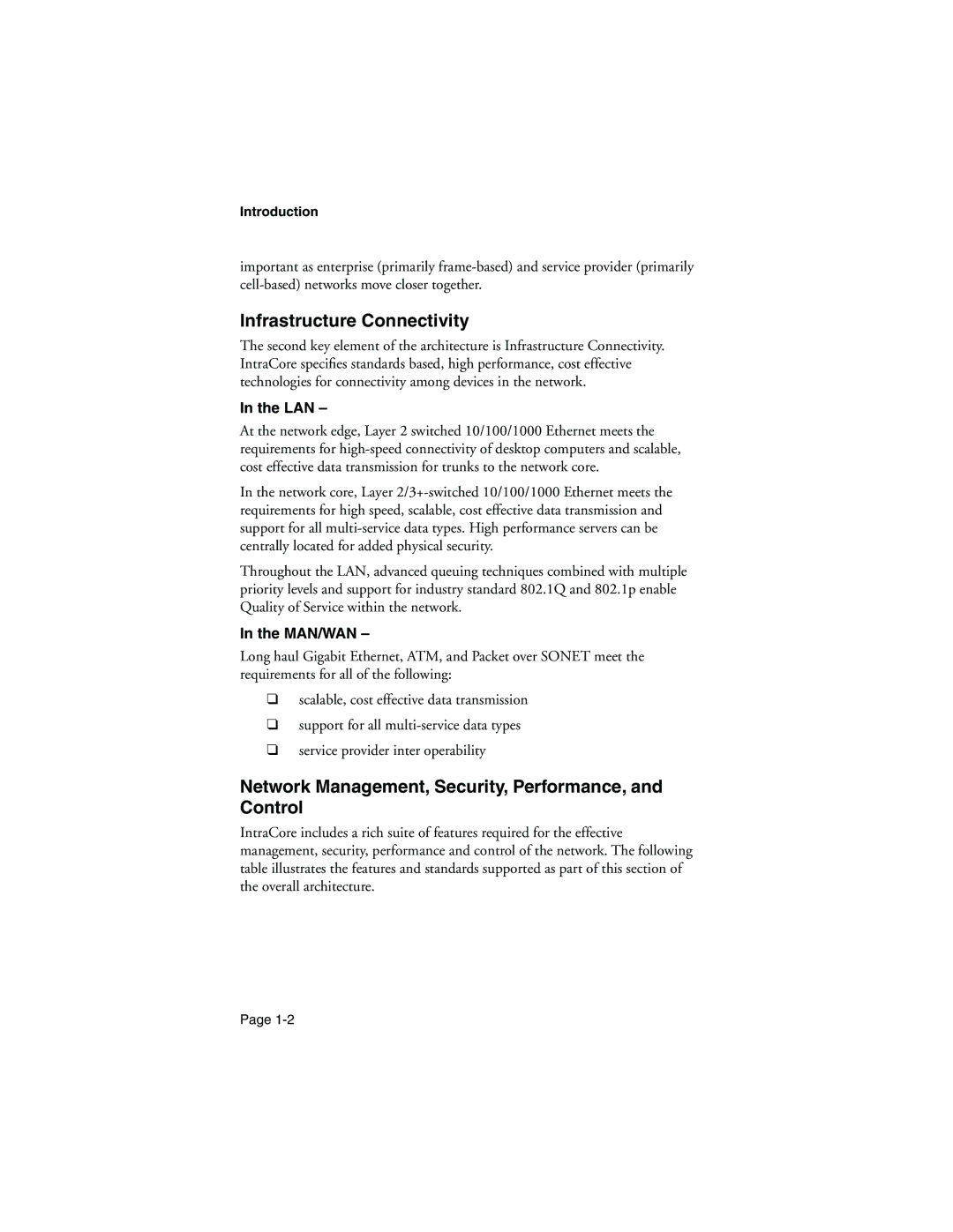 Asante Technologies 9000 Infrastructure Connectivity, Network Management, Security, Performance, and Control, Lan, Man/Wan 