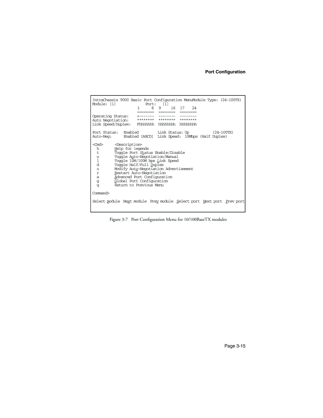 Asante Technologies 9000 manual Port Configuration, Module Port 