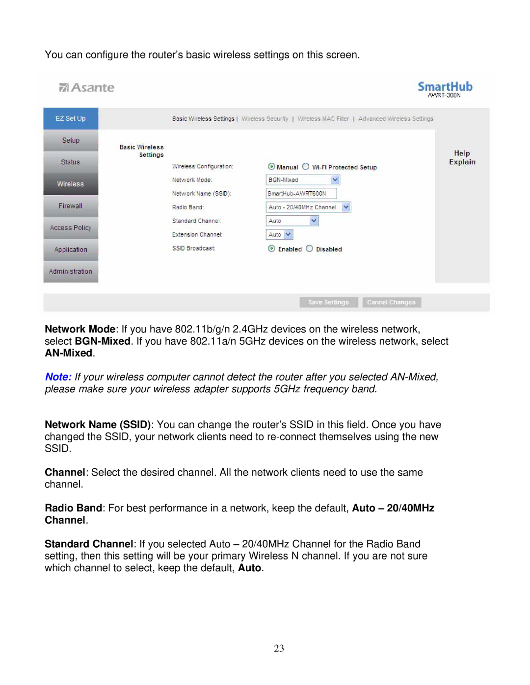 Asante Technologies AWRT-300N user manual 