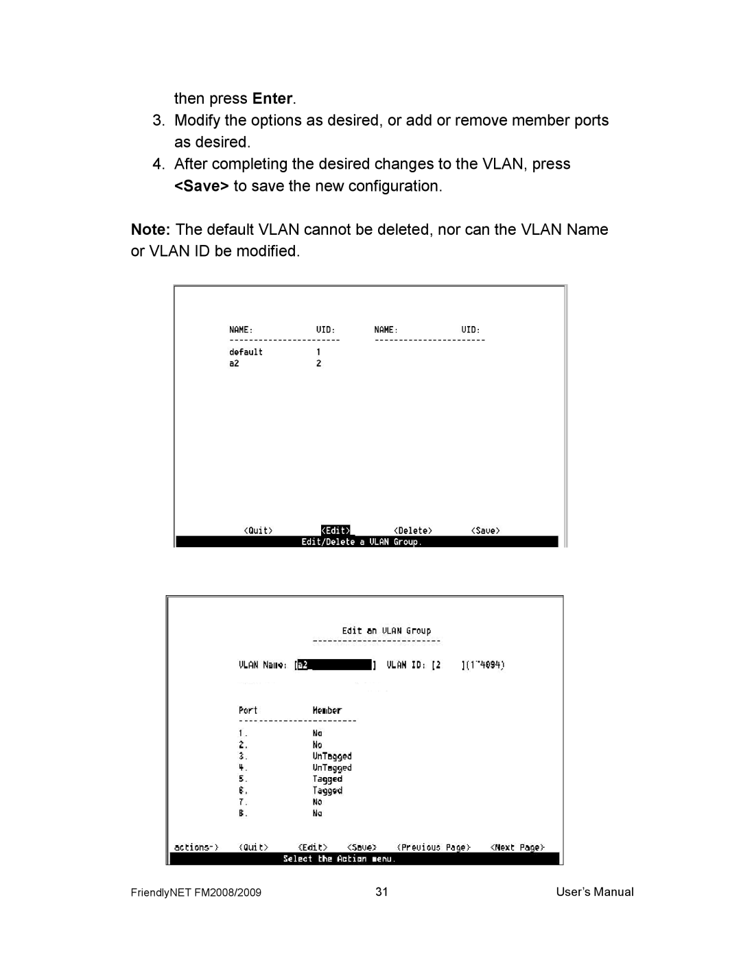 Asante Technologies FM2008/2009 user manual User’s Manual 