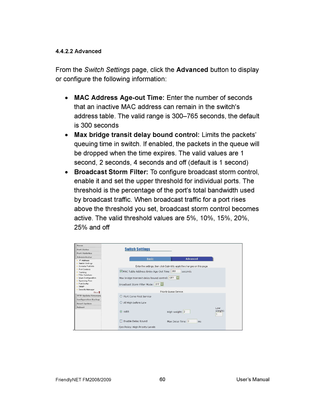 Asante Technologies FM2008/2009 user manual Advanced 