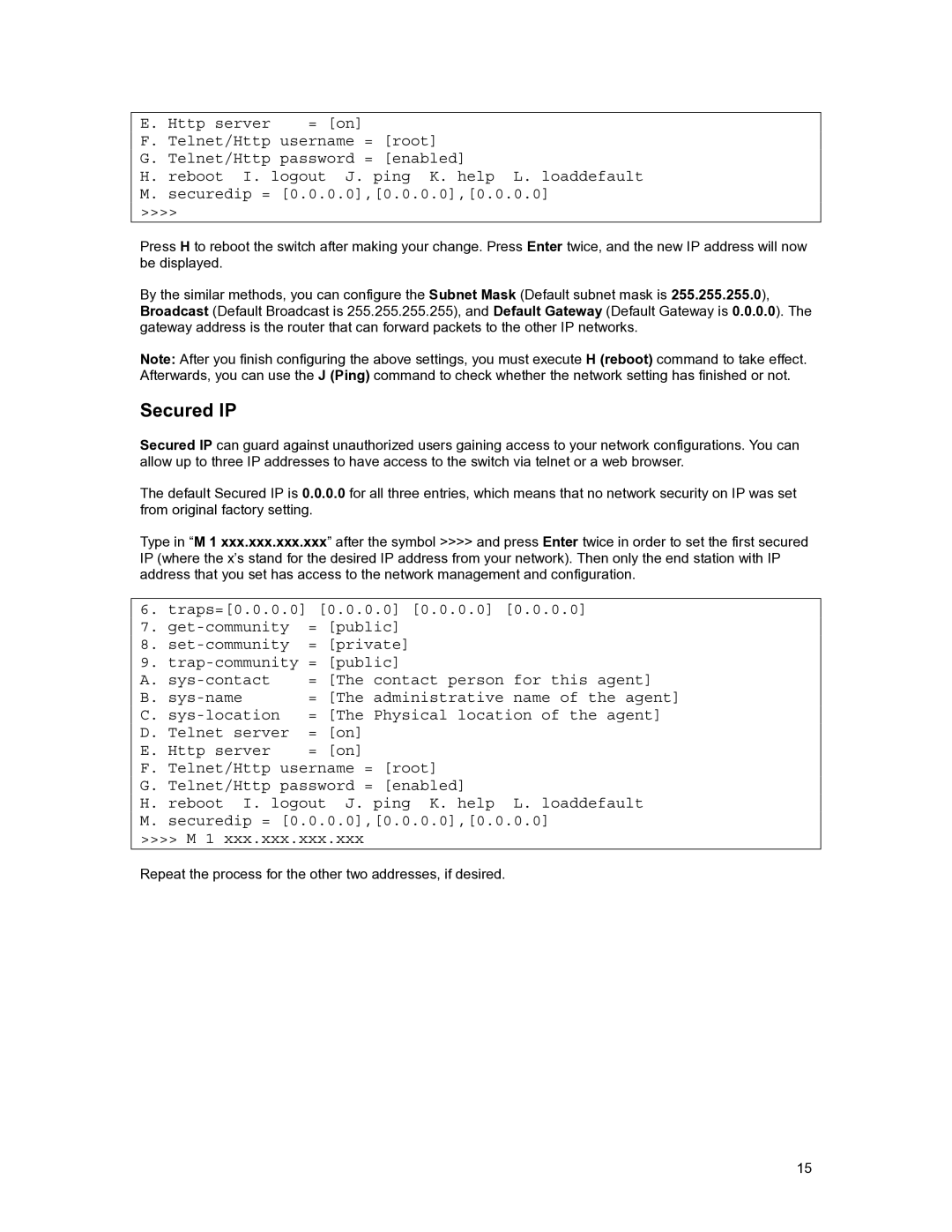 Asante Technologies FM2017 user manual Secured IP 