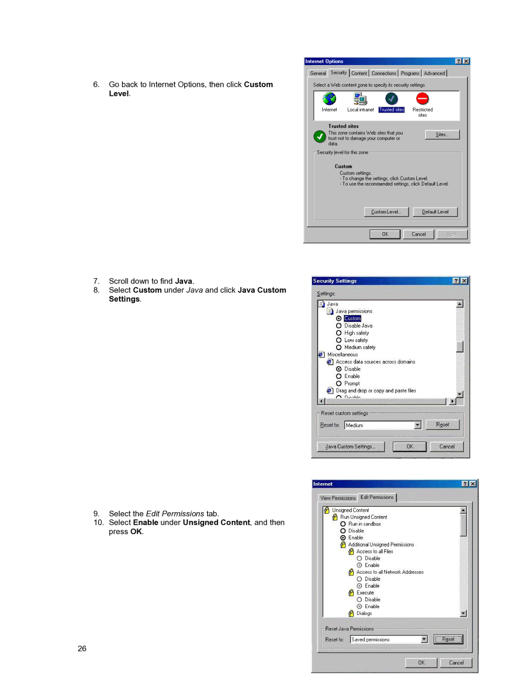 Asante Technologies FM2017 user manual Select the Edit Permissions tab 