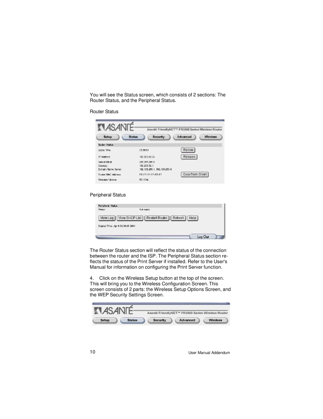 Asante Technologies FR3002AL user manual 