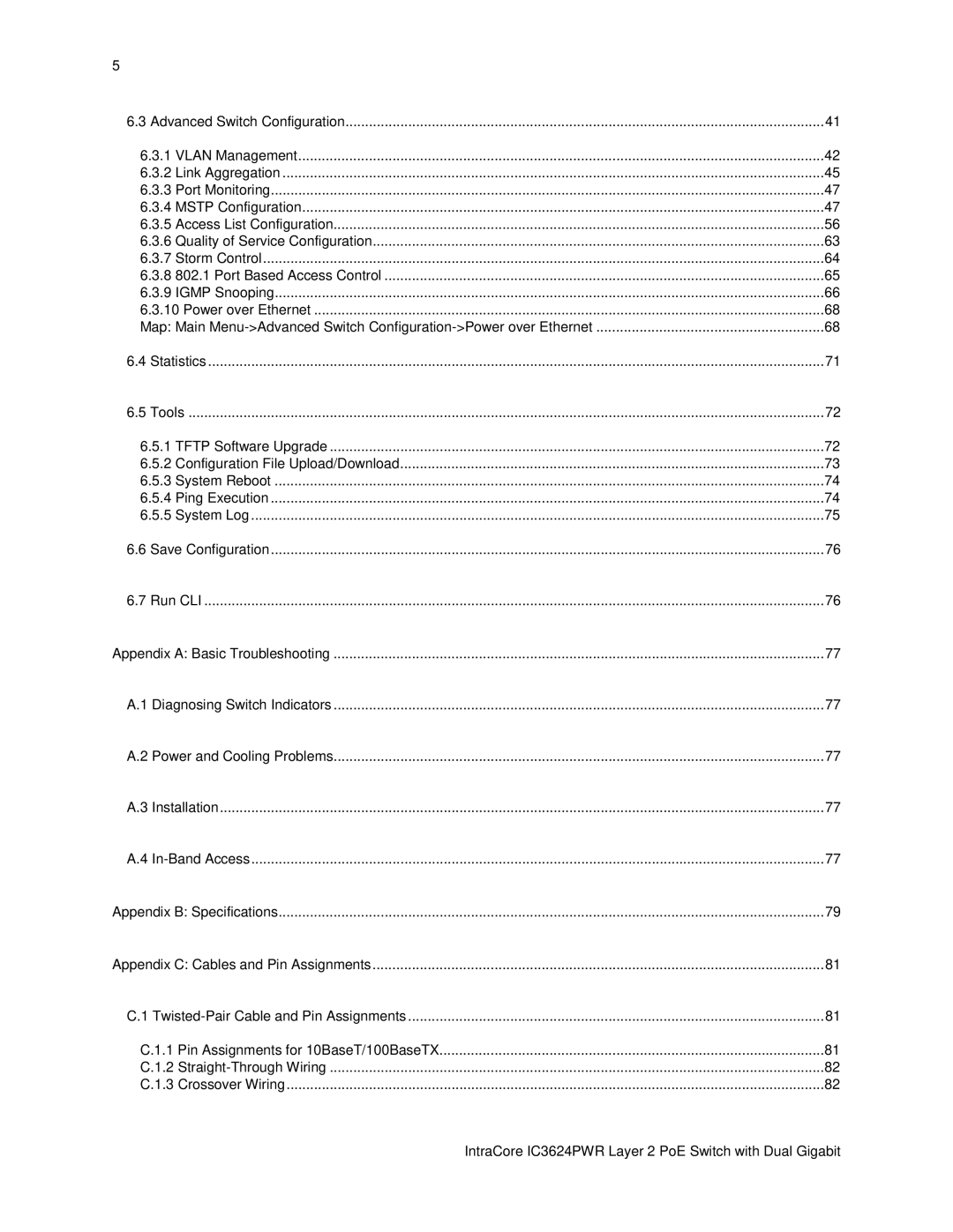 Asante Technologies IC3624PWR user manual 