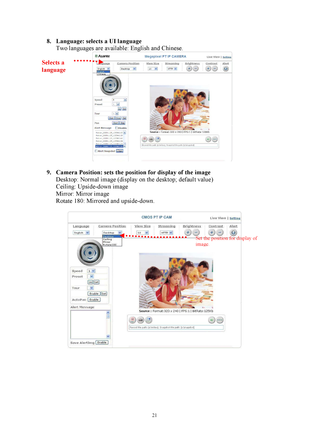 Asante Technologies Voyager II user manual Selects a language 