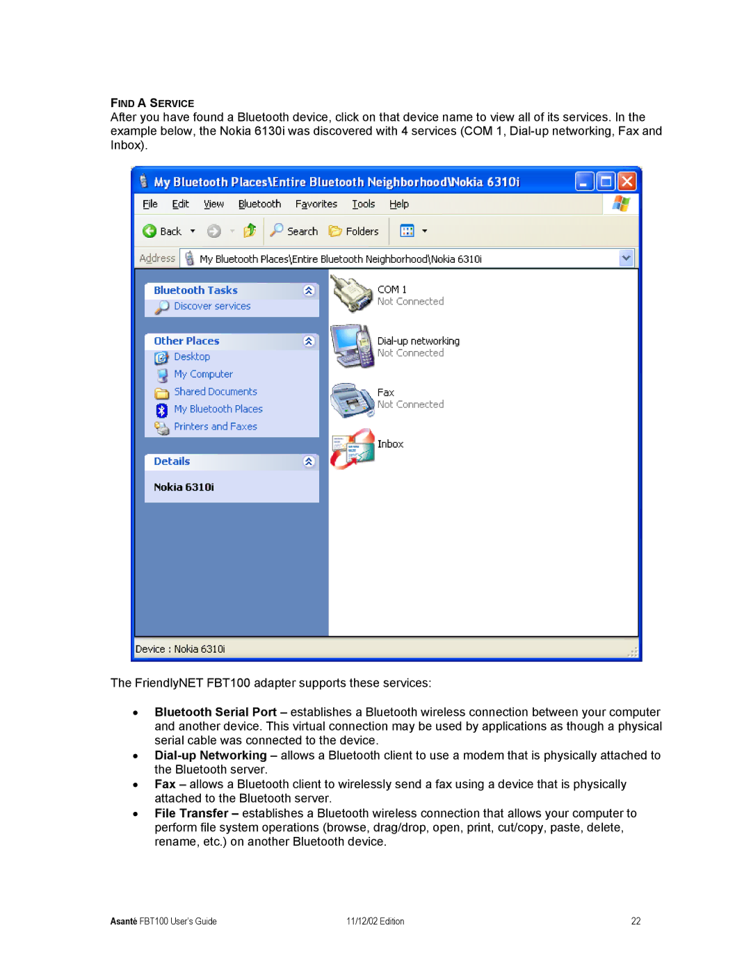 Asante Technologies Wireless USB Adapter user manual Find a Service 