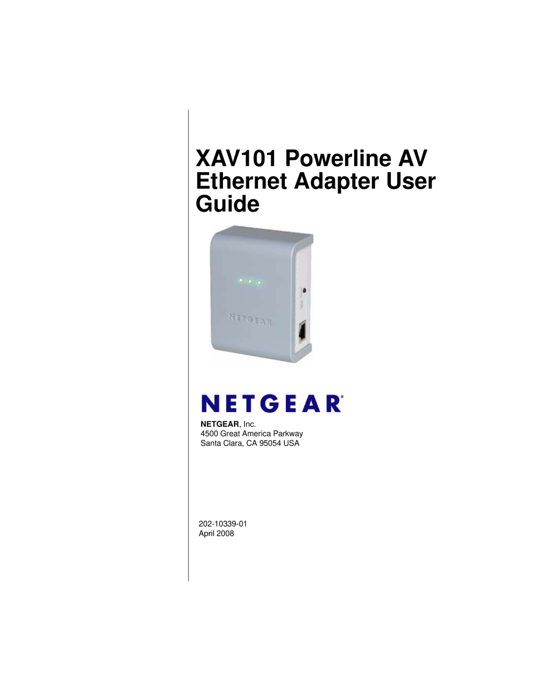 Asante Technologies manual XAV101 Powerline AV Ethernet Adapter User Guide 