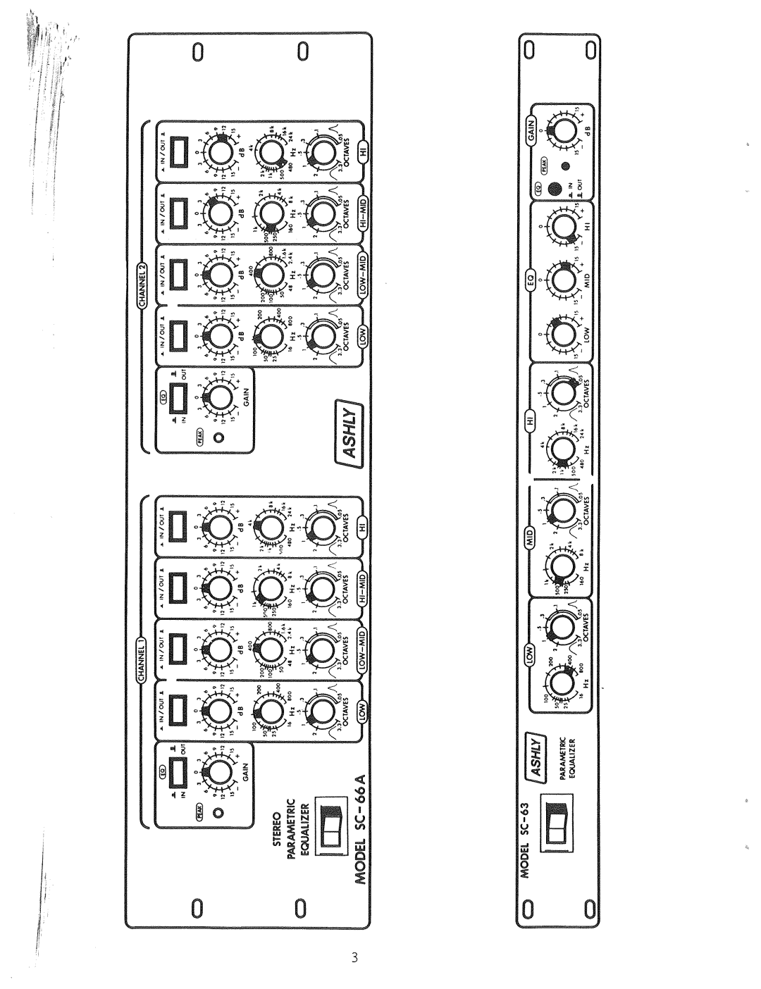 Ashly SC-66A, SC-63 manual 