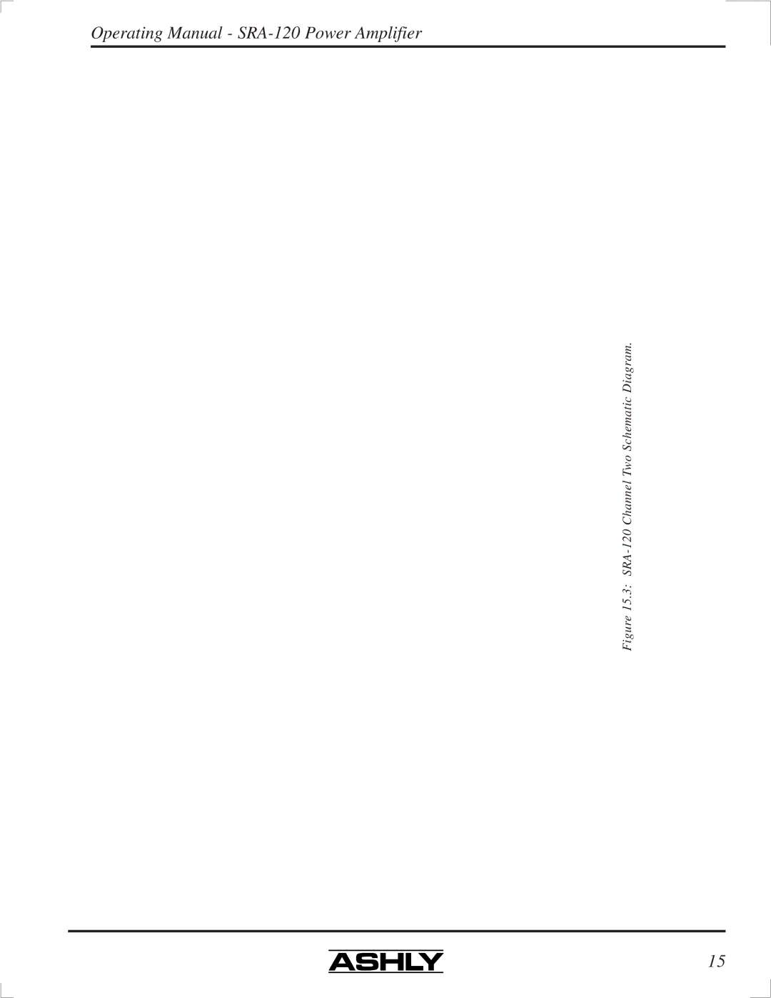 Ashly manual SRA-120 Channel Two Schematic Diagram 