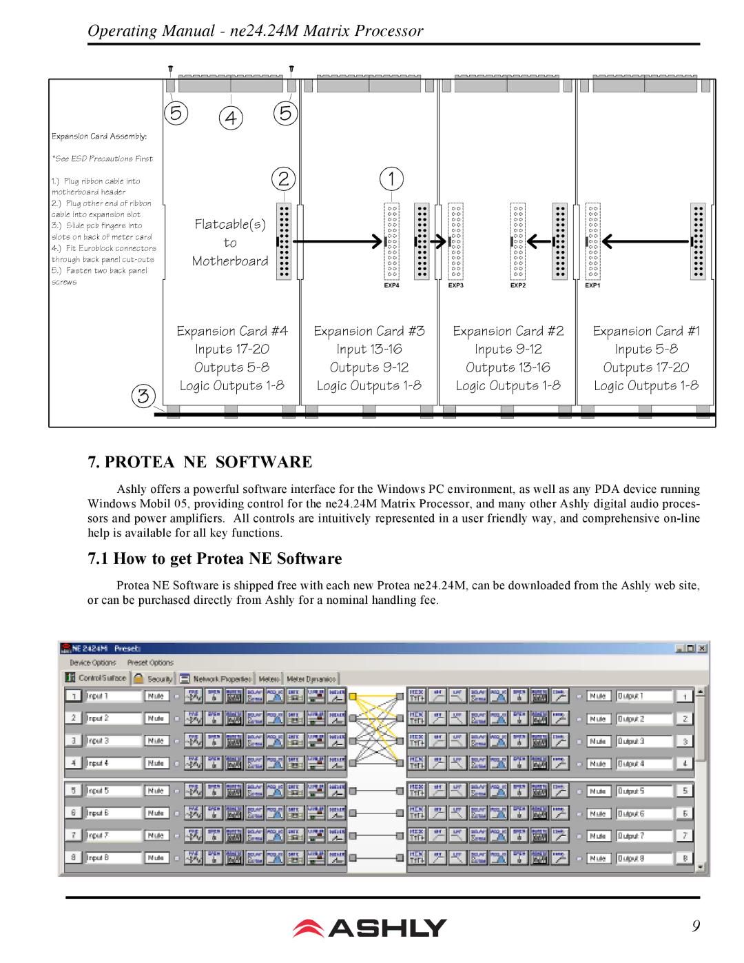 Ashly WR-2, WR-5, WR-1 manual How to get Protea NE Software 