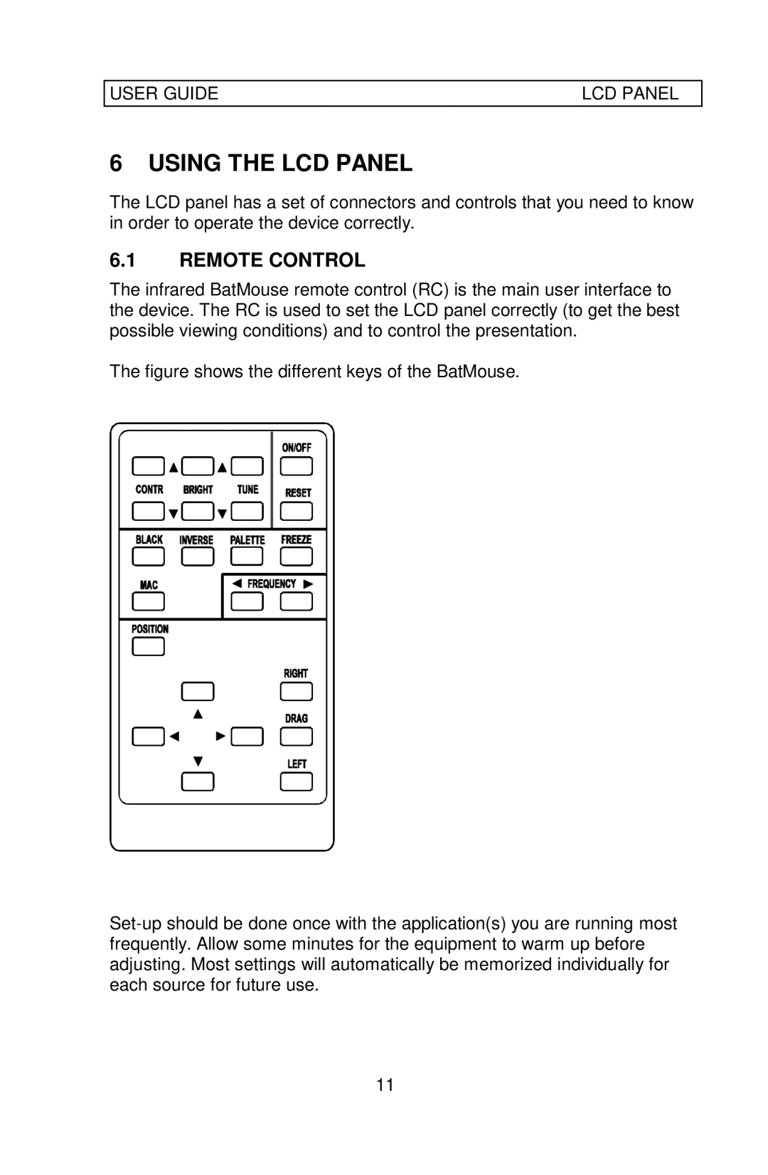 Ask Proxima 64 manual Using the LCD Panel, Remote Control 