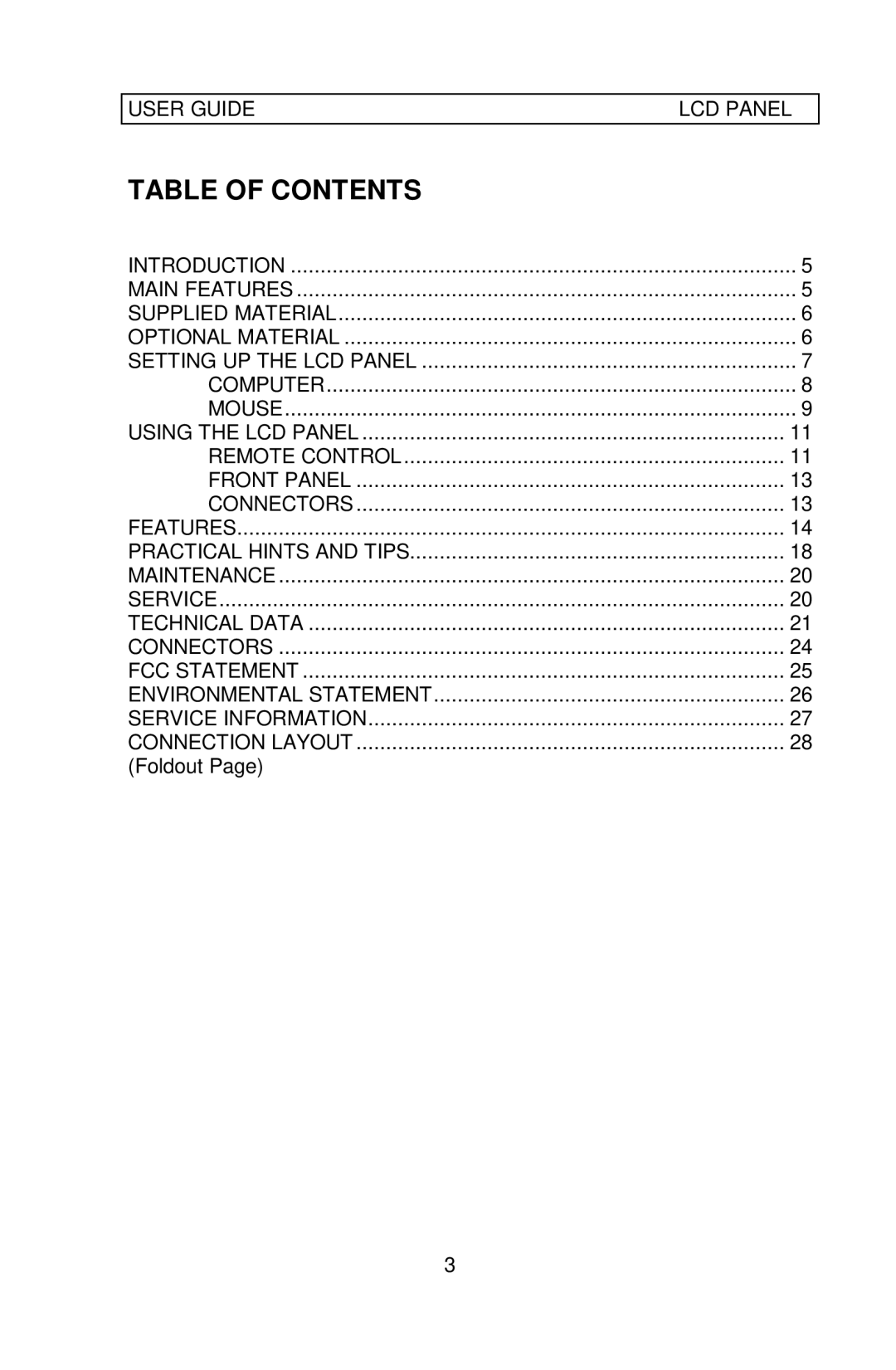 Ask Proxima 64 manual Table of Contents 