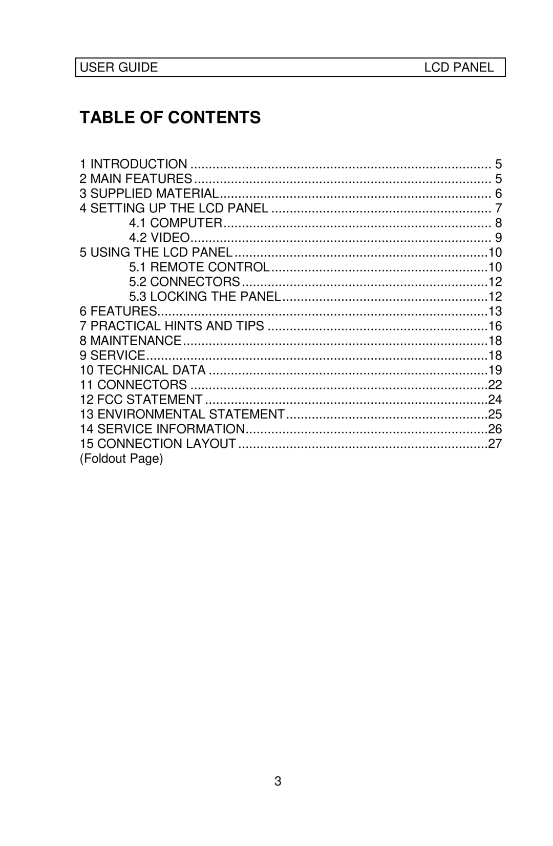 Ask Proxima 700 manual Table of Contents 