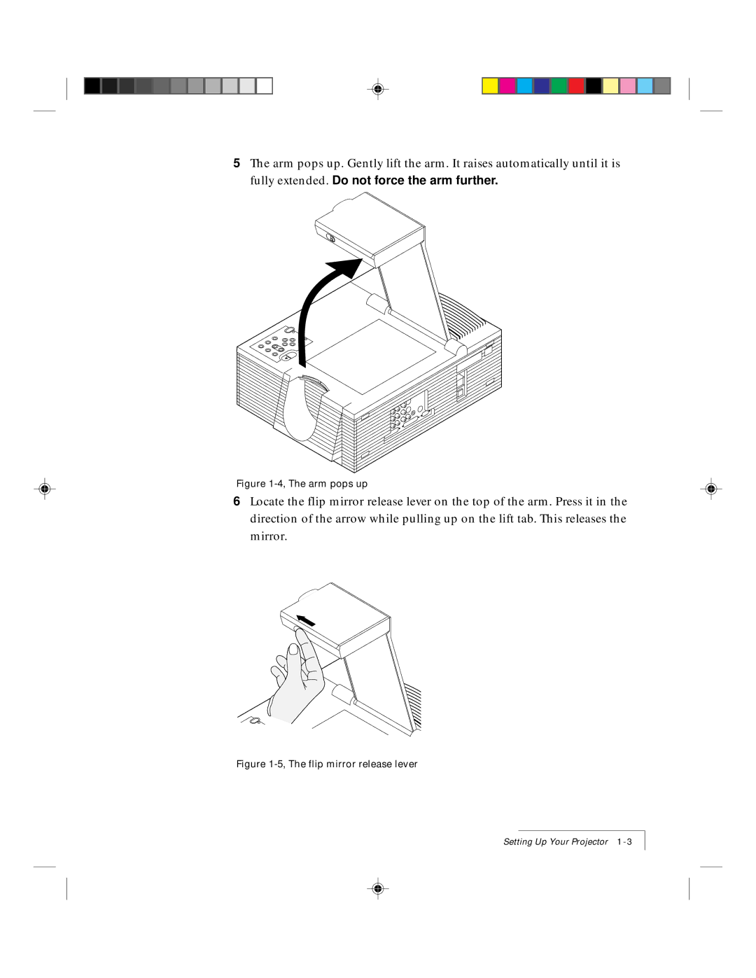 Ask Proxima 9100 manual Arm pops up 