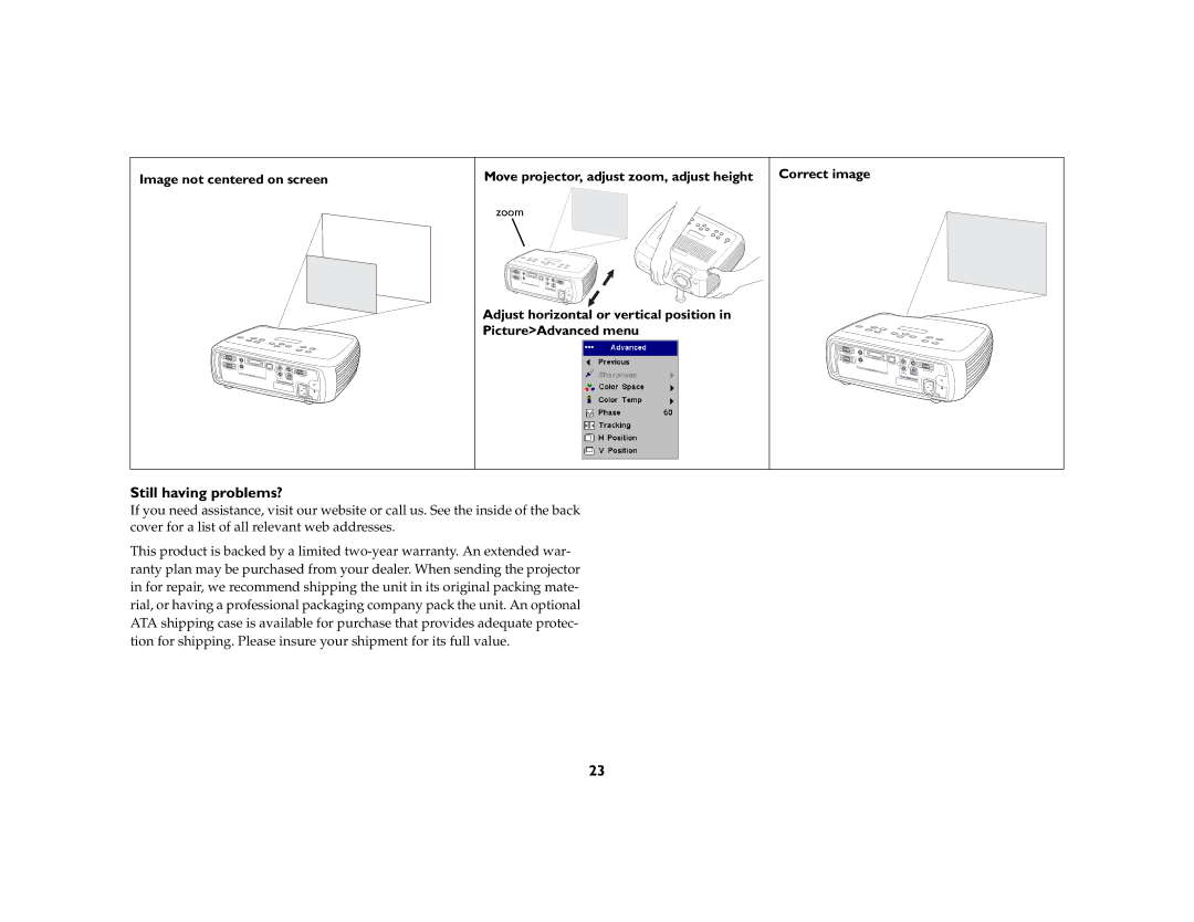 Ask Proxima C180 UG manual Still having problems? 