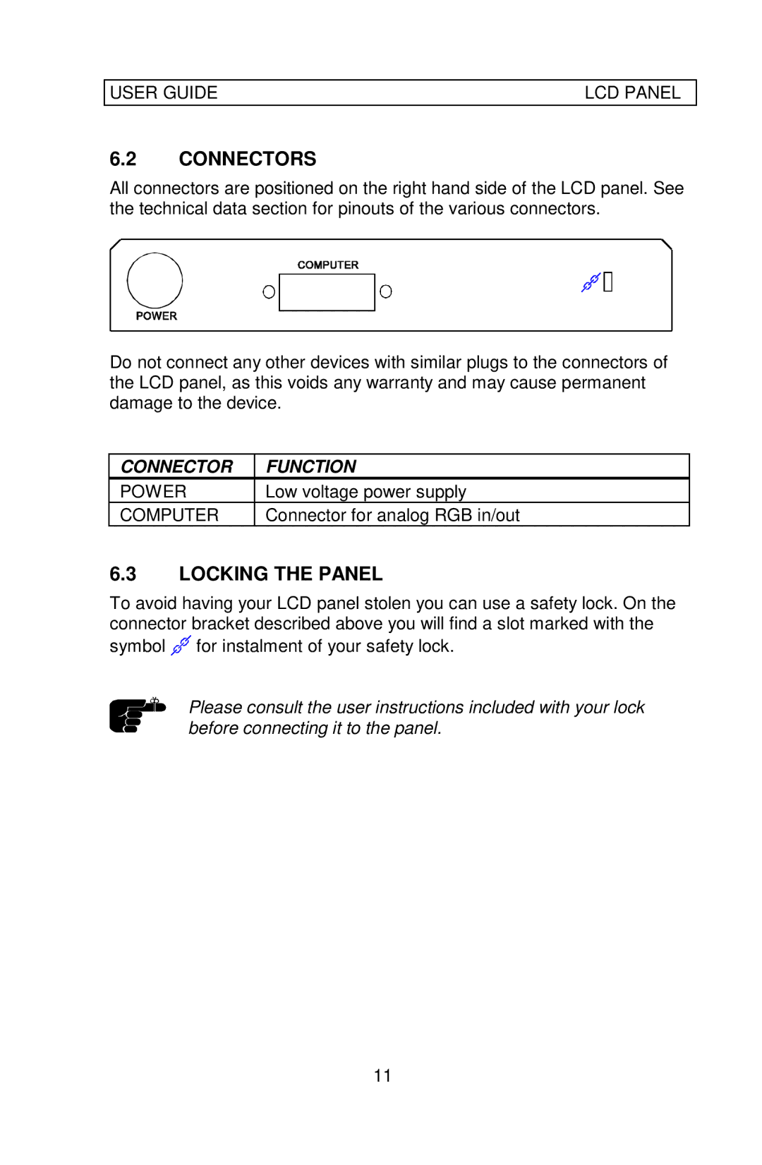 Ask Proxima C300 manual Connectors 