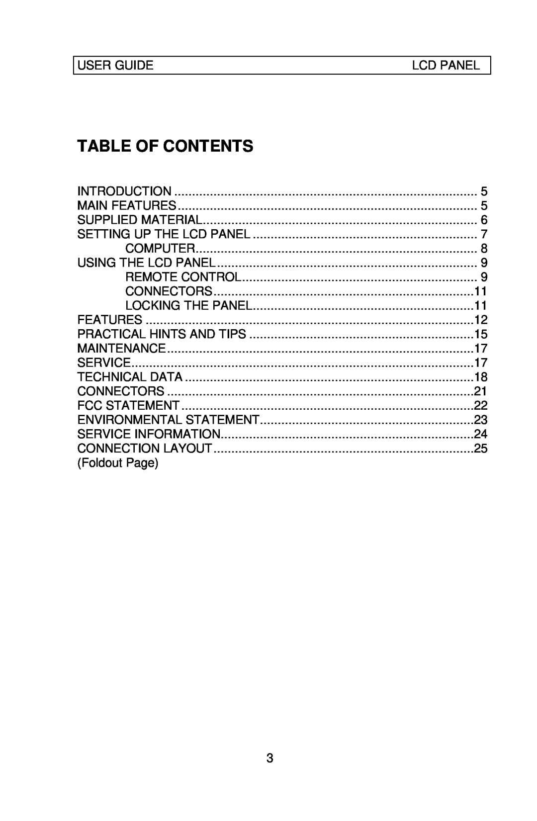 Ask Proxima C300 manual Table Of Contents 
