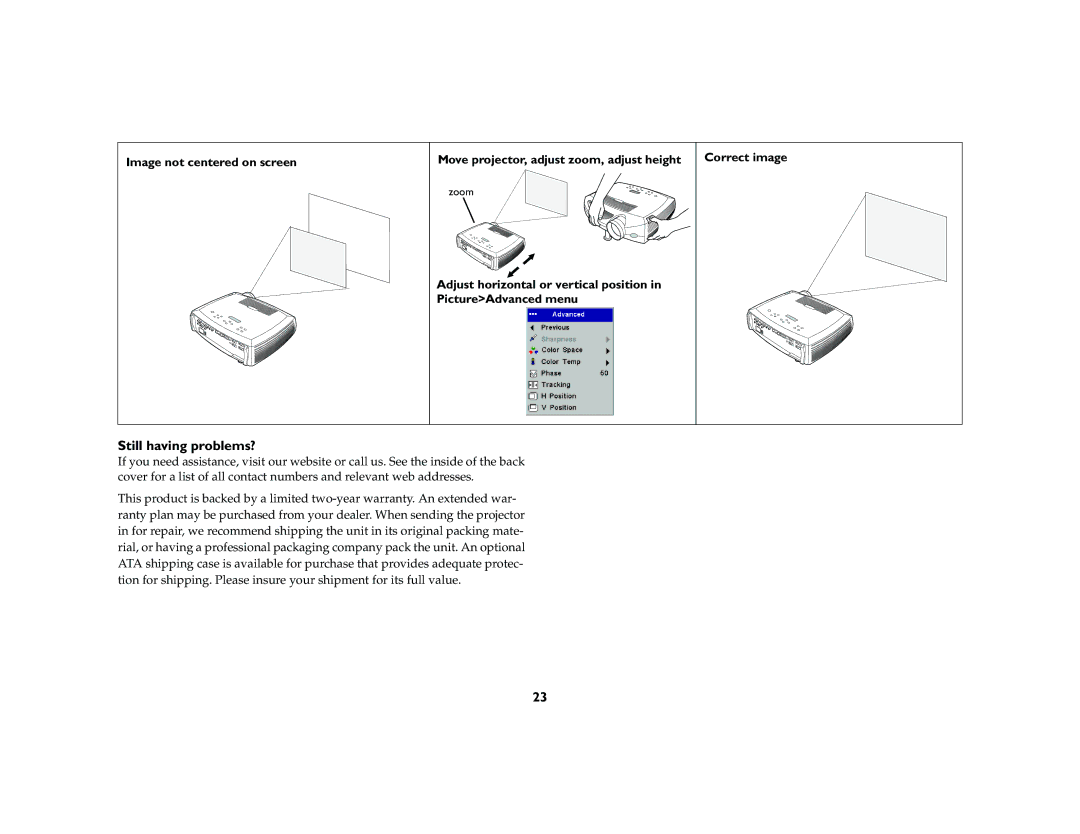 Ask Proxima C420 manual Still having problems? 