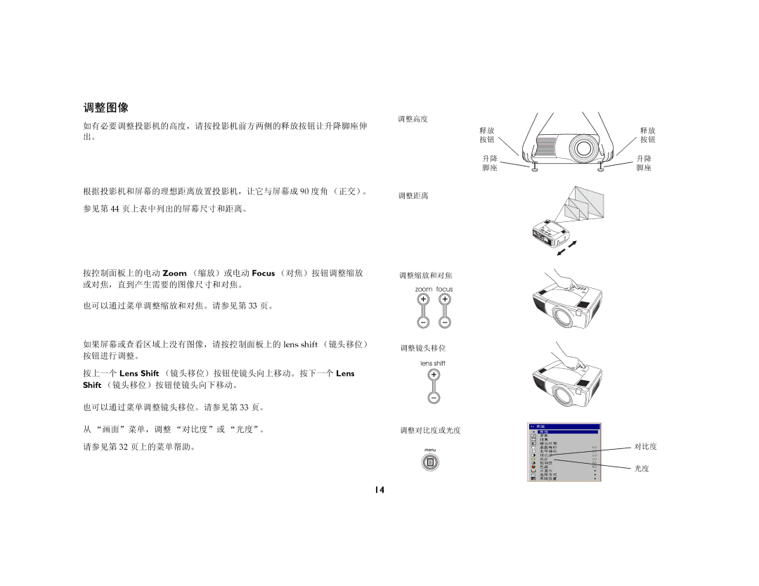 Ask Proxima C450, C440 manual 调整图像 