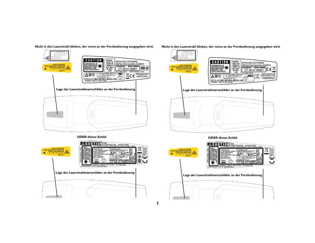 Ask Proxima C500, C447 manual Oder dieses Schild 