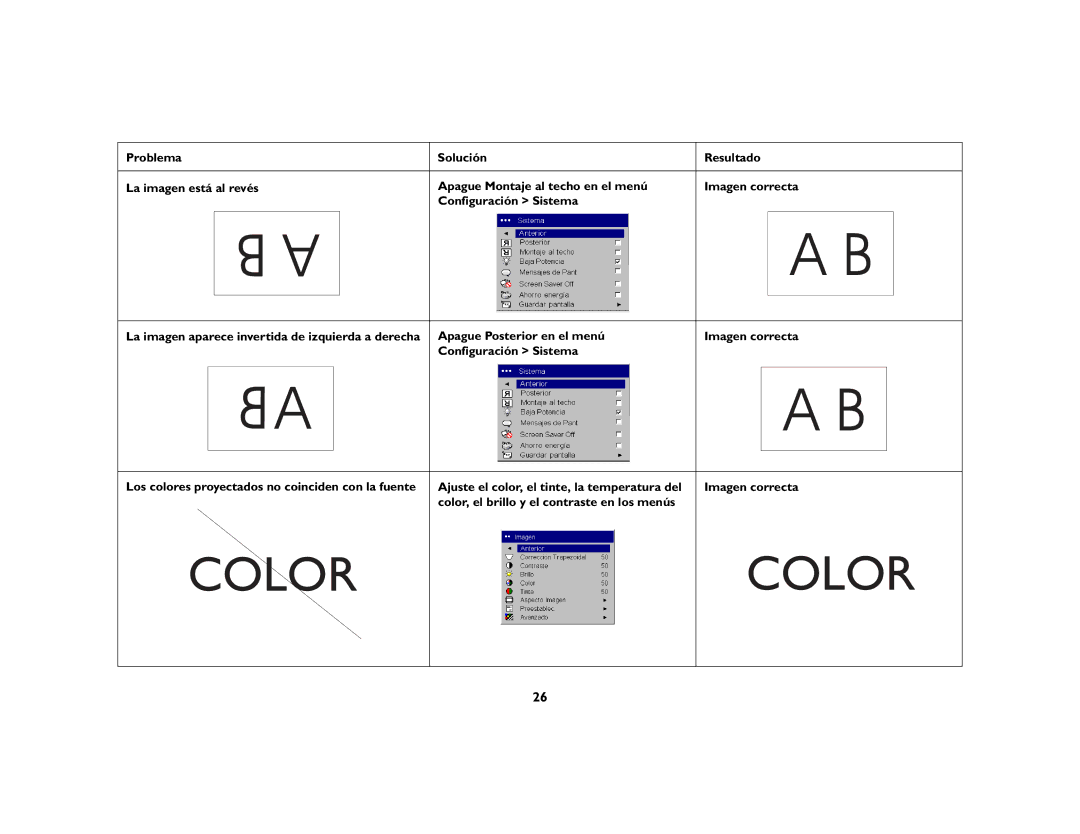 Ask Proxima DLP Projector manual Color 