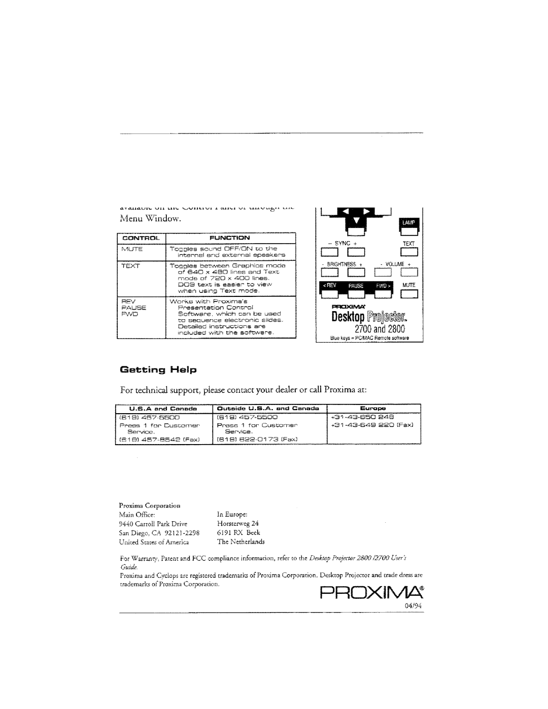 Ask Proxima DP2800 manual 