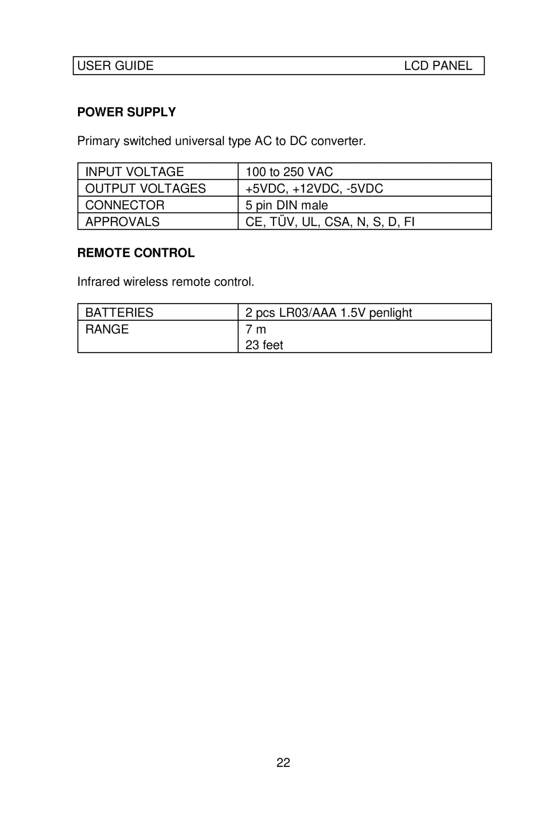 Ask Proxima Impact 400 manual Power Supply, Remote Control 