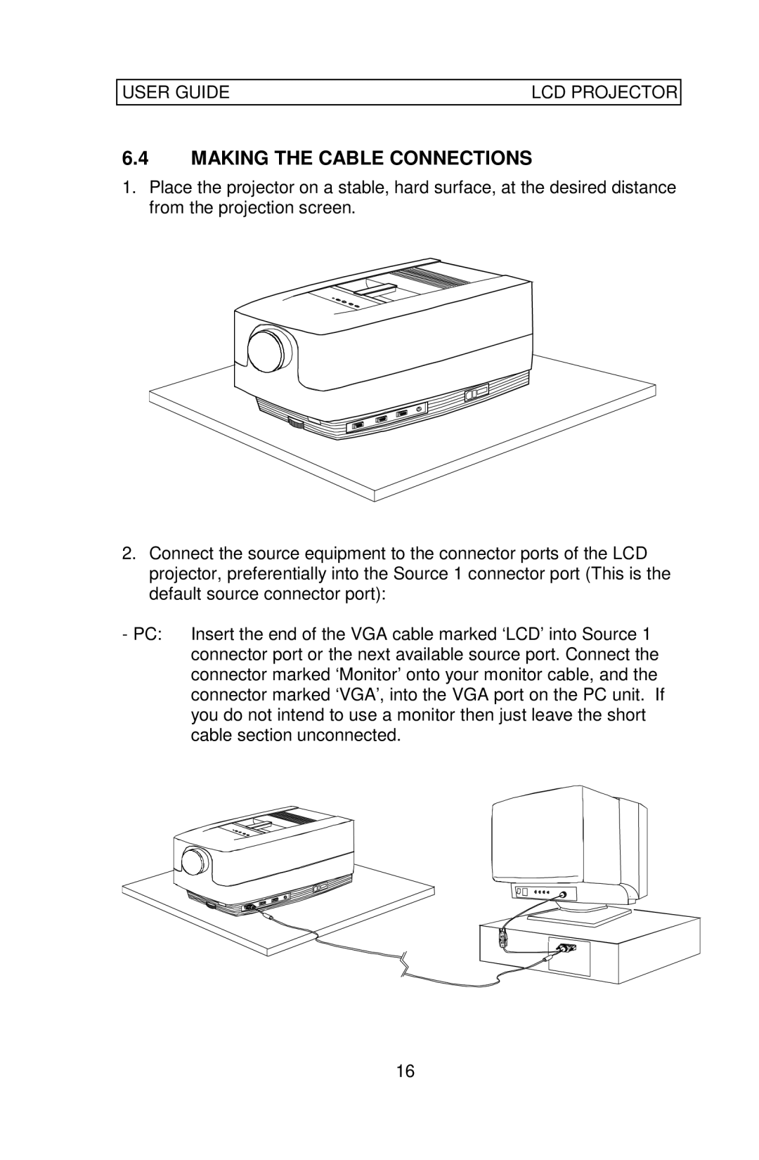 Ask Proxima Impression 860 manual Making the Cable Connections 