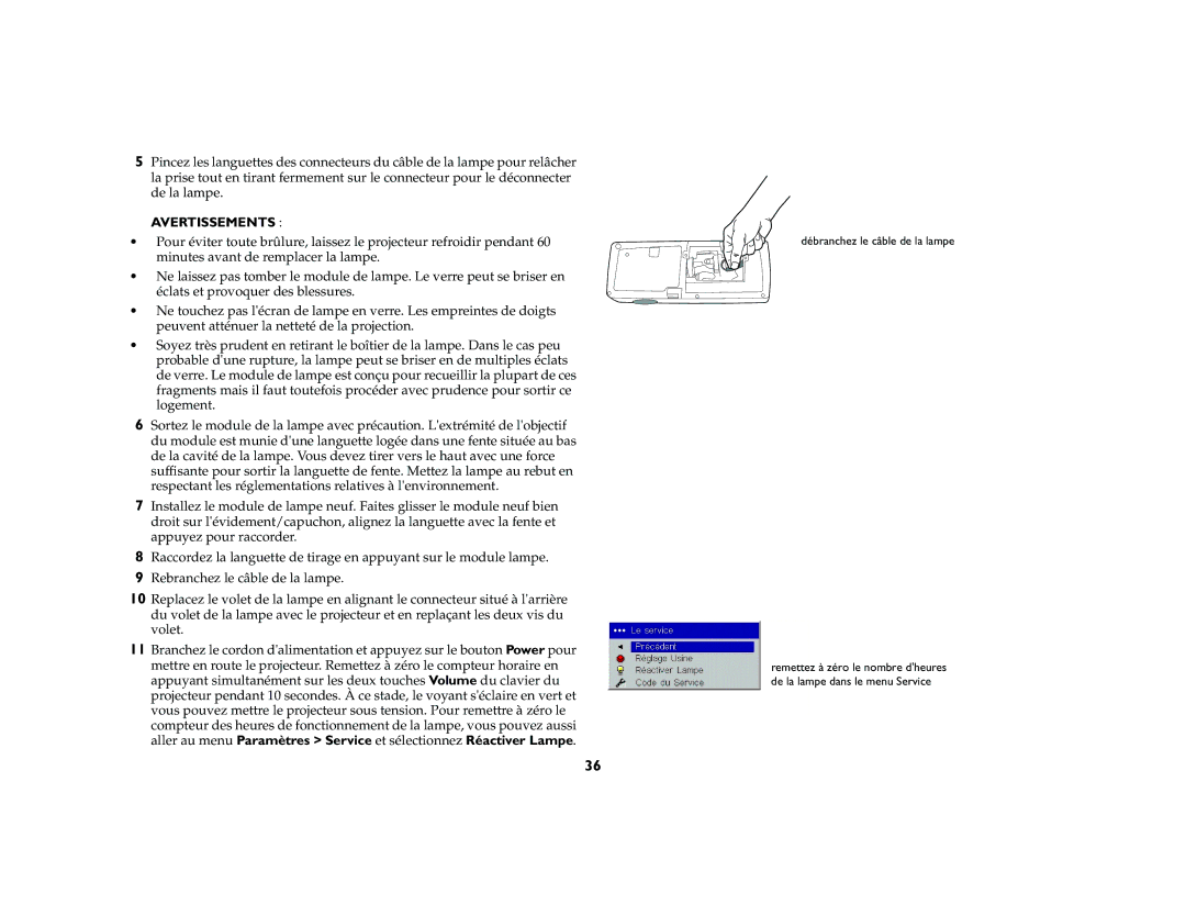 Ask Proxima M1 manual Avertissements 