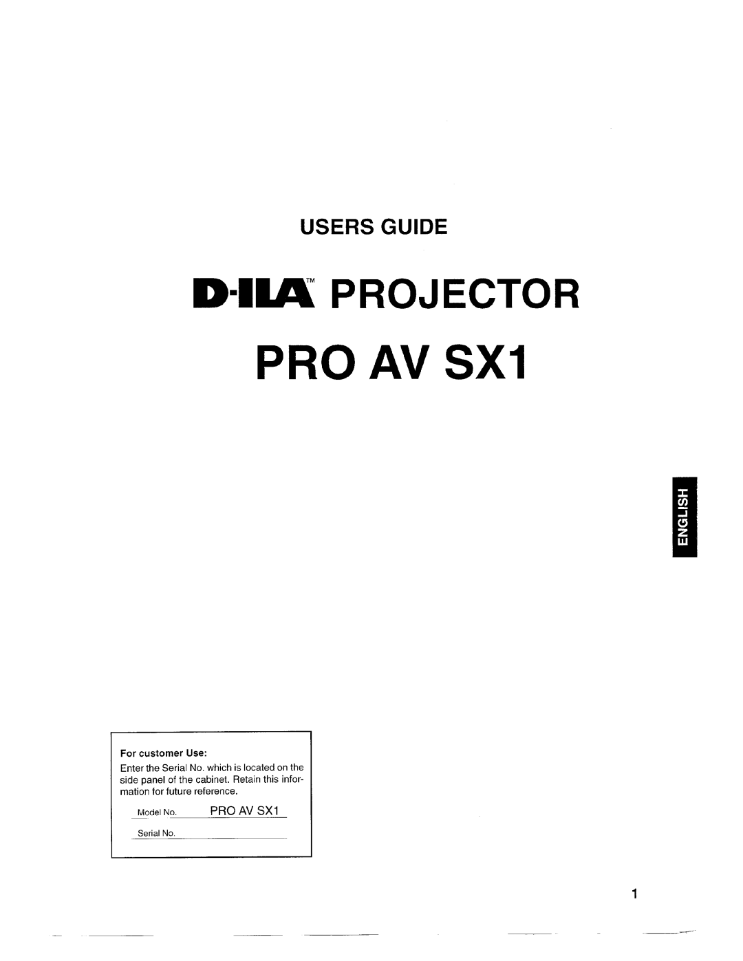 Ask Proxima Pro AV SX1 manual 