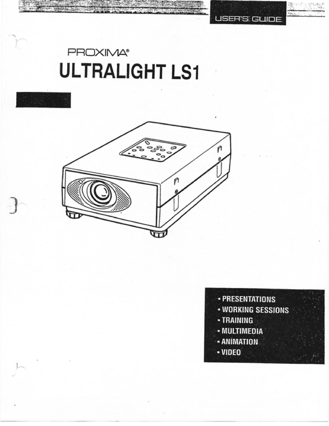 Ask Proxima Ultralight LS1 manual 