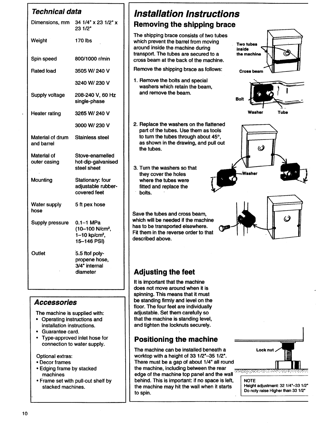 Asko 11505 manual 