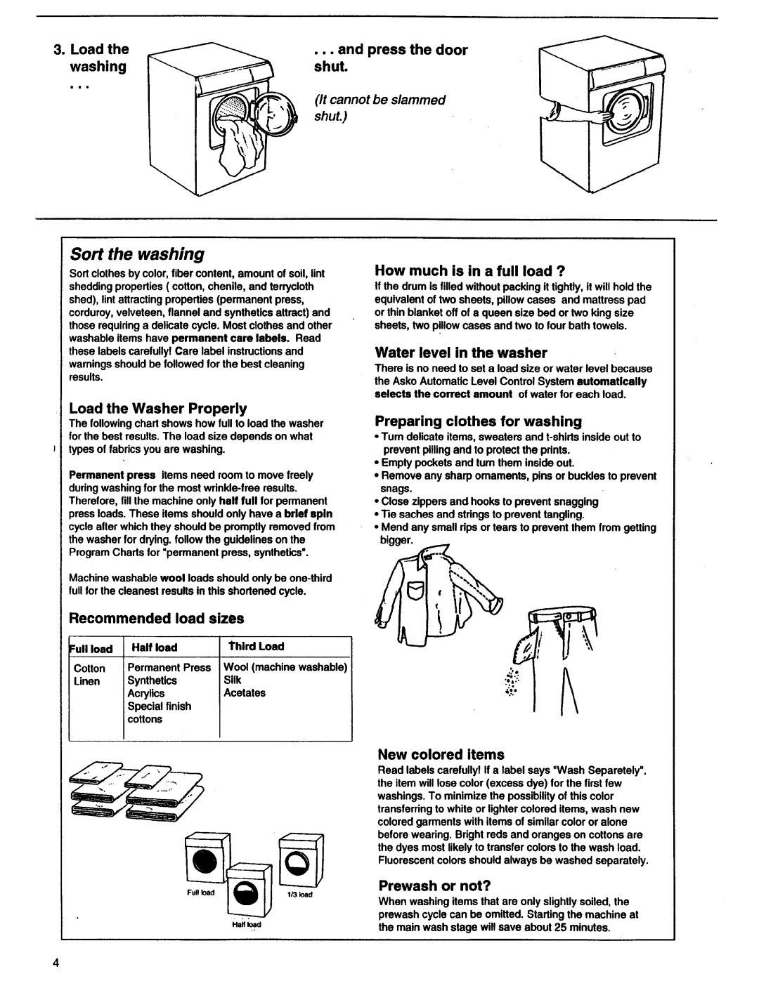 Asko 11505 manual 