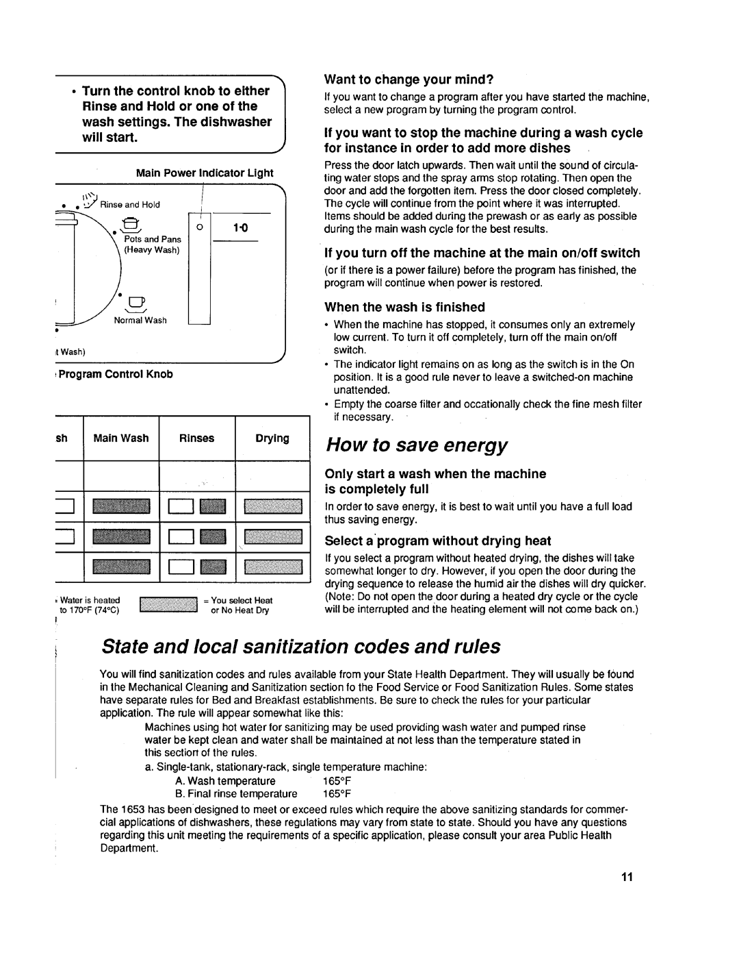 Asko 1653 manual 