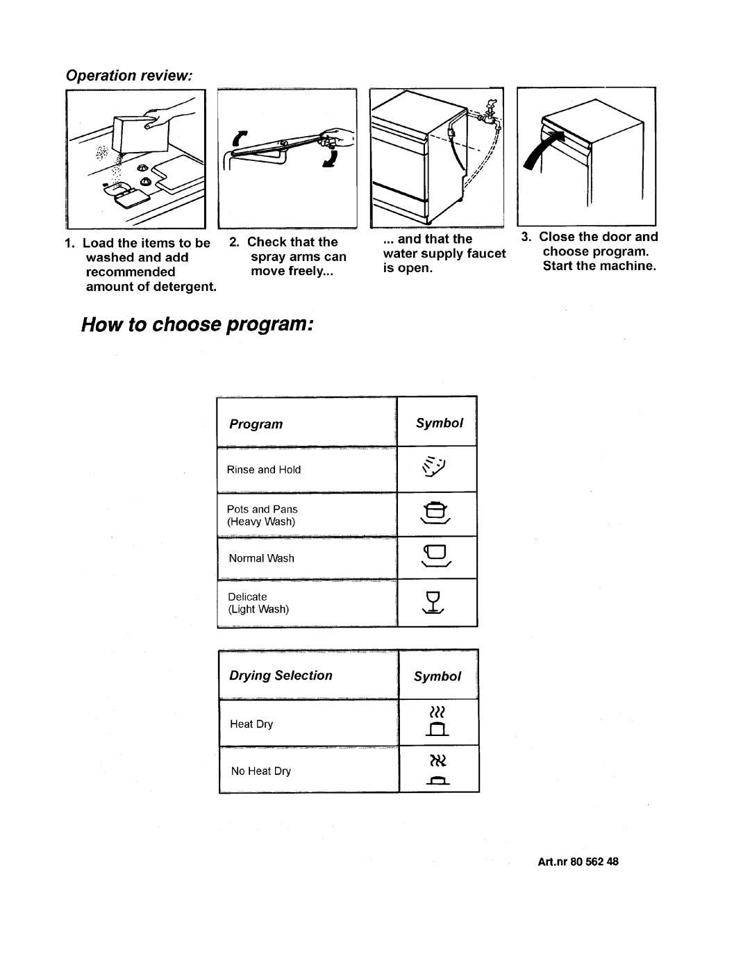 Asko 1653 manual 