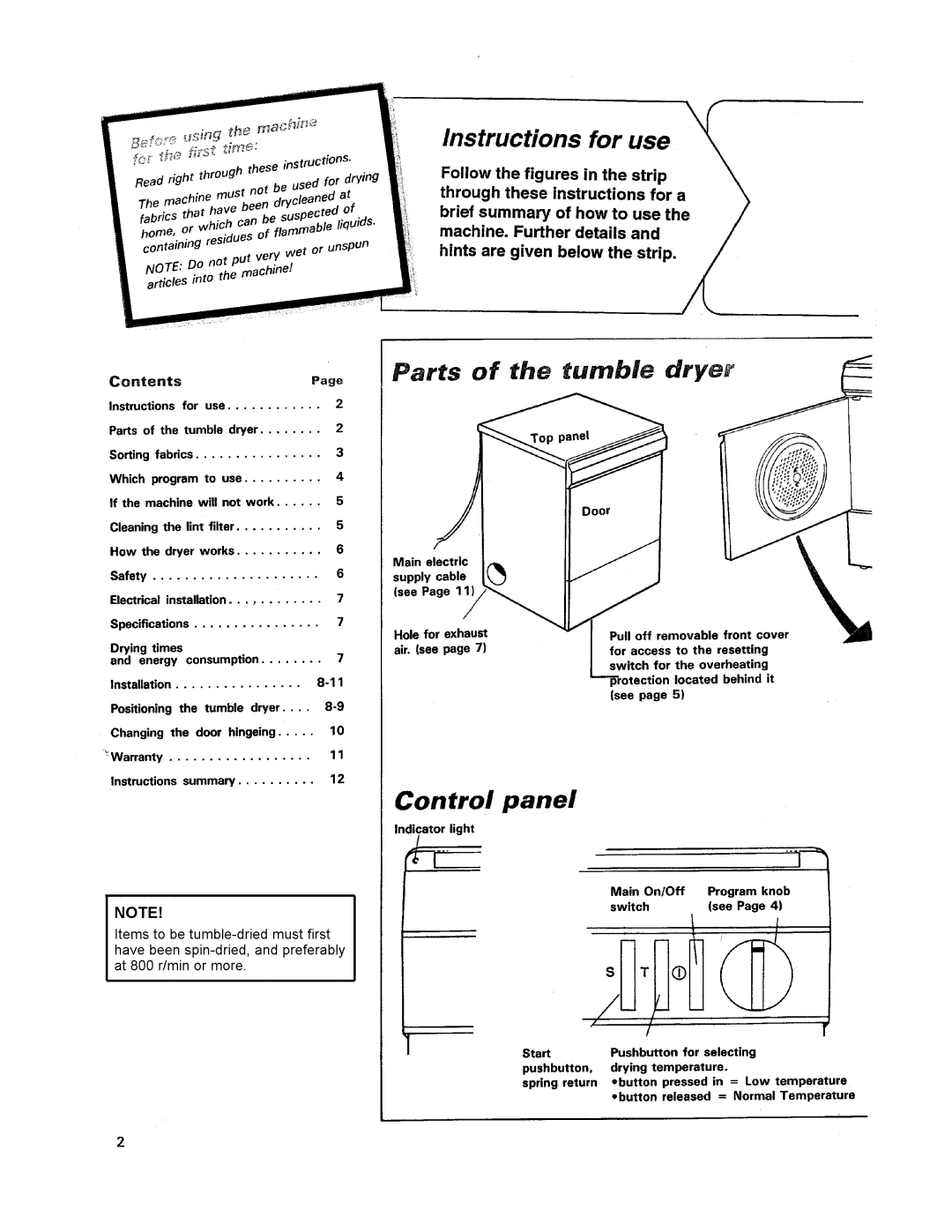 Asko 7004 manual 