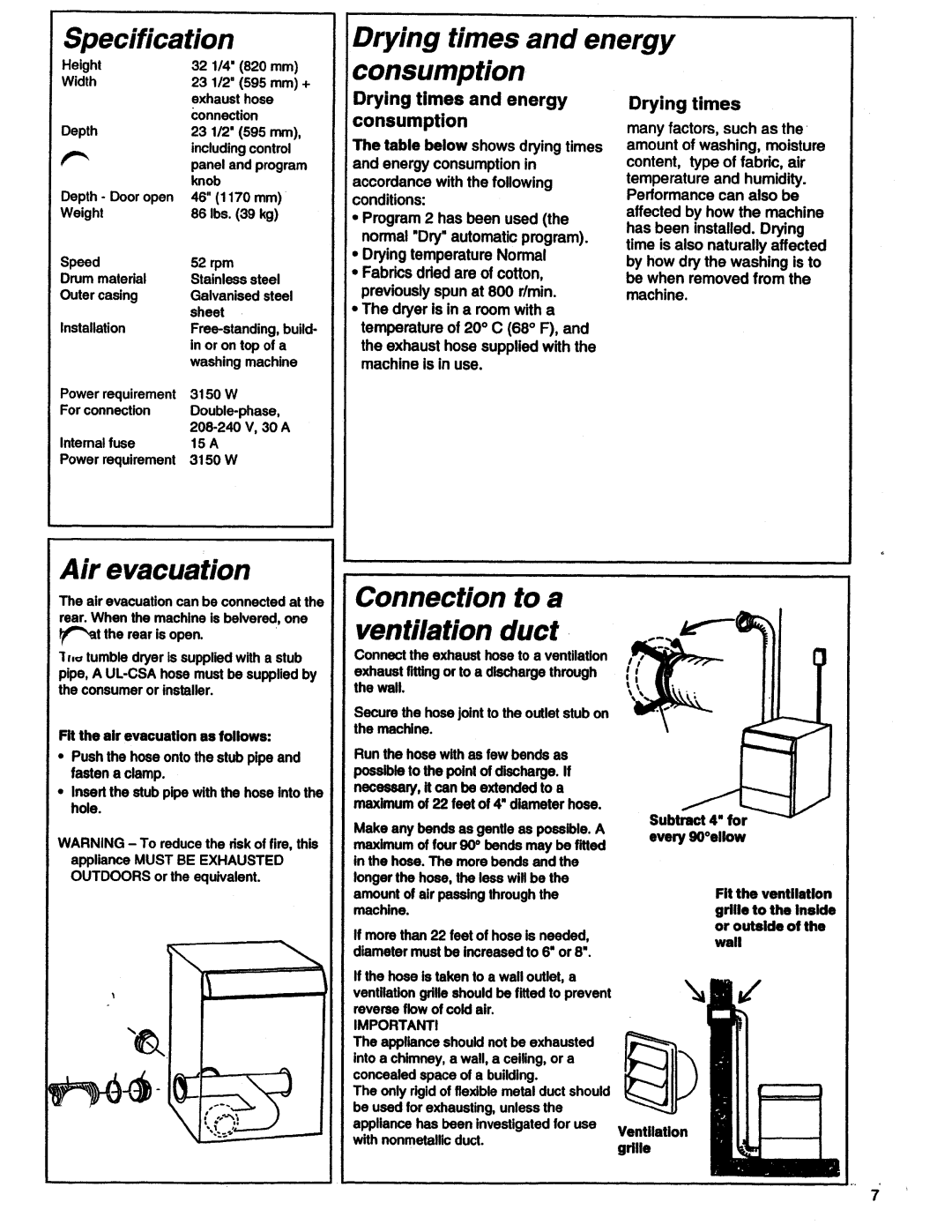 Asko 7005 manual 