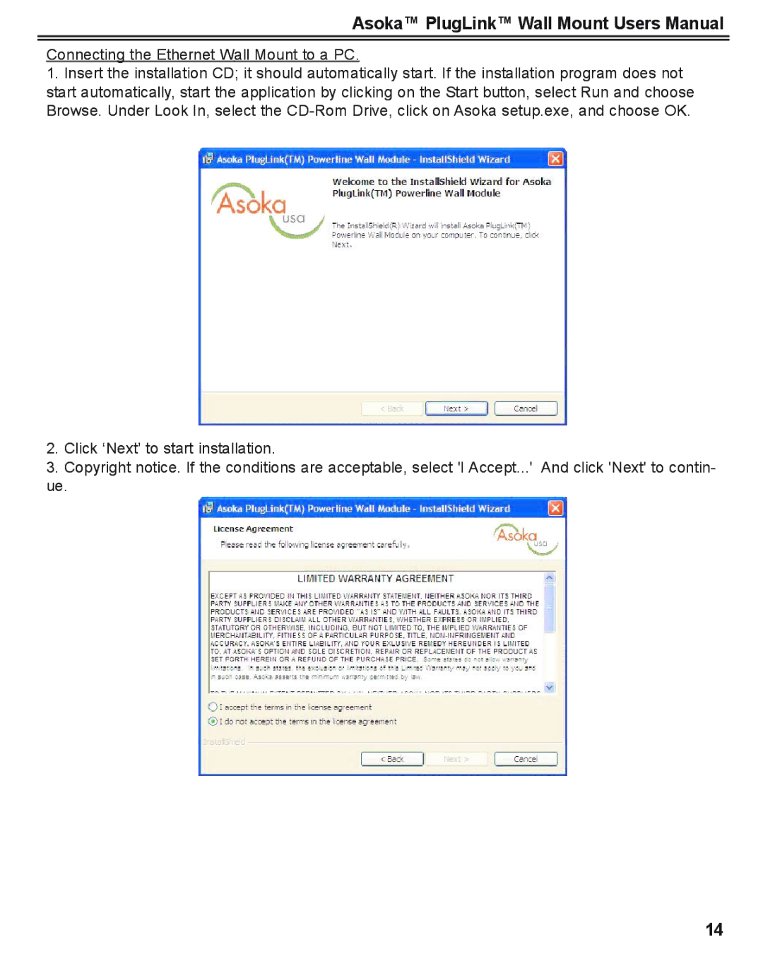 Asoka PlugLink user manual 