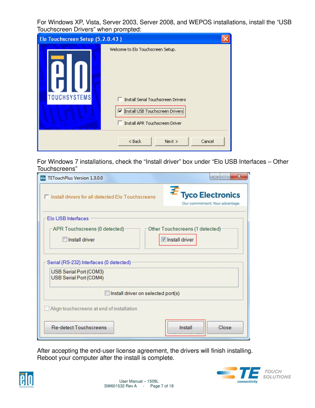 Aspen Touch Solutions manual SW601532 Rev a Page 7 