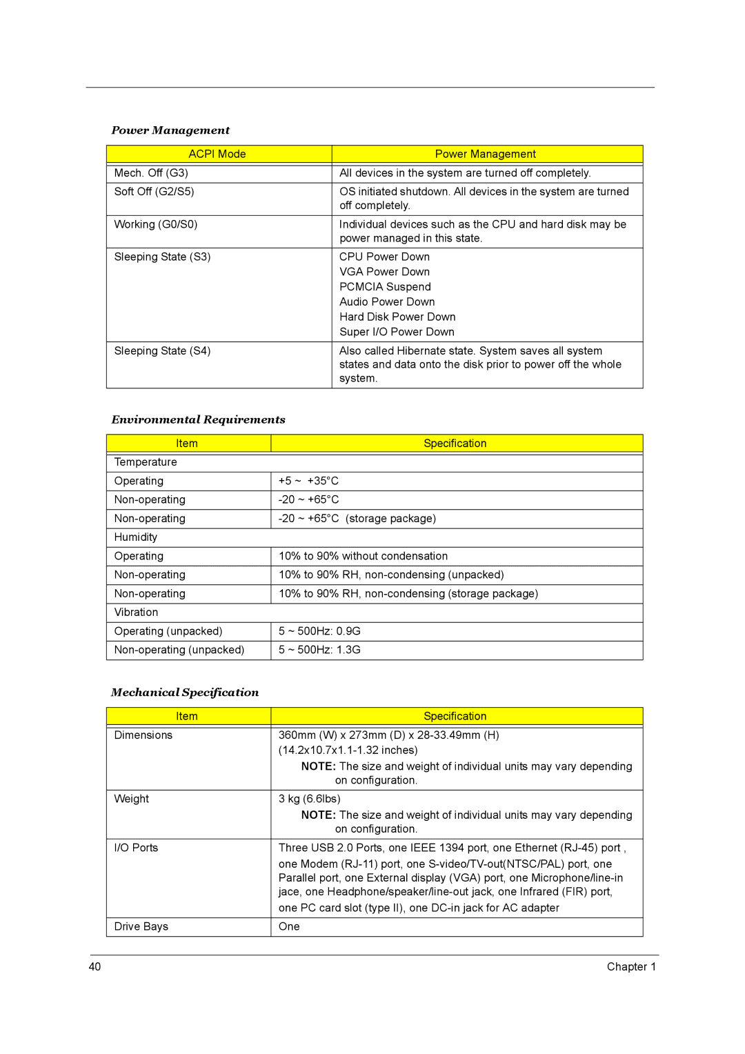 Aspire Digital 2010, 2020 manual Power Management 