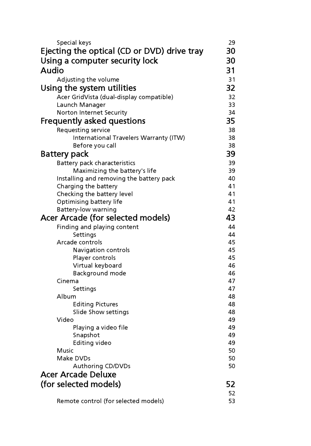 Aspire Digital 4715Z, 4315 manual Using the system utilities 